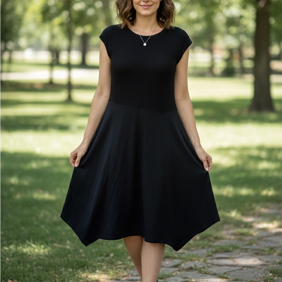 Tribal Dresses & Skirts - Tribal‎ Black Midi Dress